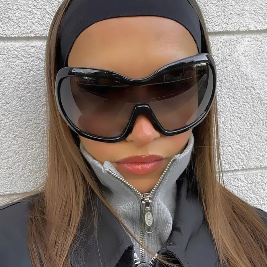 one piece sunglasses for women men vintage square shield gradient hip hop sun glasses female sexy driving shades