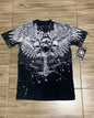 Summer New Men's Breathable Round Neck T-shirt Y2K Retro Clothing Punk Hip Hop Pattern Printed