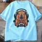 Unisex Gamer Capybara Shirt, Capybara Tank Top, Graphic Cute Rodent T-shirt, Funny Animal Gaming with Controller, Unique