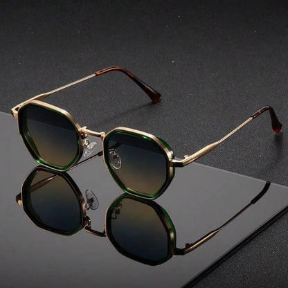 1 Pair Unisex Round Metal Fashionable Sunglasses Vintage Irregular punk Man Sun Glasses Classic UV400 Male Female Eyeglasses