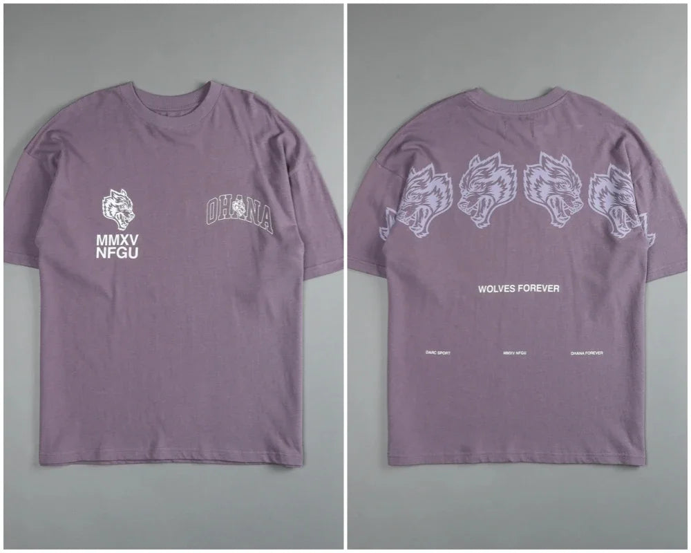 New Darc Wolves Short-sleeved T-shirts Running Fitness Tops Gym Tee