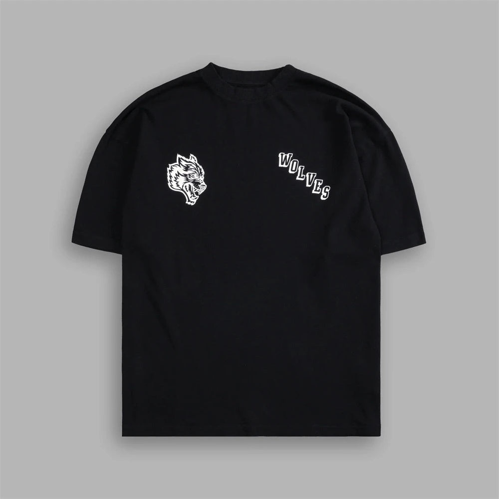 DARC Wolf Head 230G Combed Cotton round Neck Short Sleeve T-Shirt
