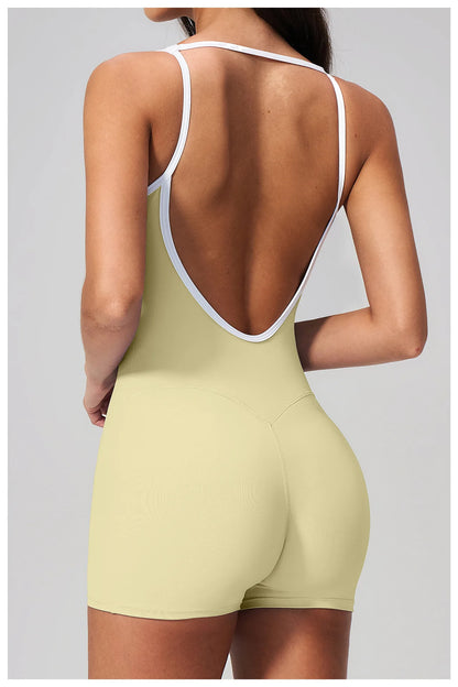 Yoga Jumpsuit One Piece Overalls Fitness Bodysuit Workout Clothes Women Tracksuit Sportwear Women Buttock lifting Set Activewear