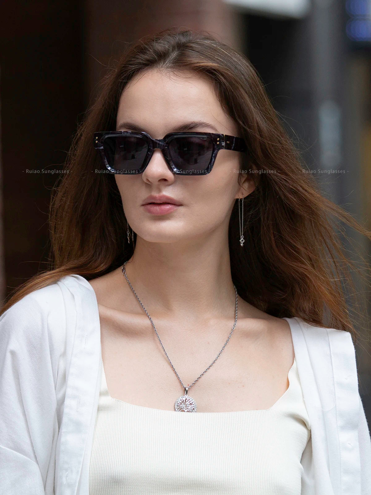 Profashions X Ruiao Luxury Premium Shades Designer Black Brand Sunglasses Men's Square