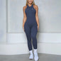 Allure The Brand Zipper Women Tracksuit Yoga Set One Piece Jumpsuit Workout Scrunch Legging Rompers Sport Gym Active Suit