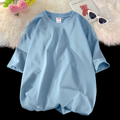Men's T Shirt Casual Loose Cotton Short Sleeve T-Shirt Men Top Tee shirt Men