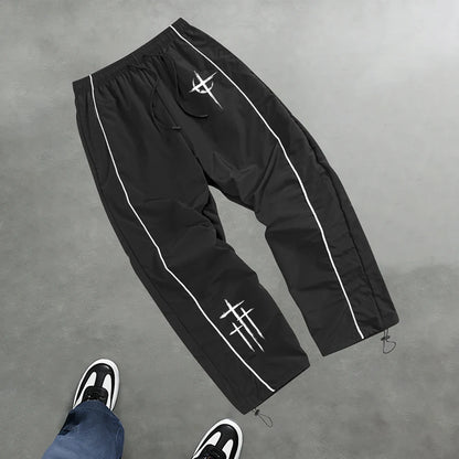 Men's Star Print Casual Sports Trouser Spring And Summer Fitness Training Trousers Suitable For Everyday Commute Trendy Outfits