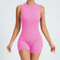 Allure The Brand Women Backless Romper ATB High Support Backless Sport Jumpsuit Hollow Gym Bodycon Short Jumpsuit Playsuit Women