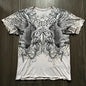 Summer Men's Breathable Round Neck T-shirt Y2K Retro Clothing Punk Hip Hop Pattern Printed Outdoor Fashion Top