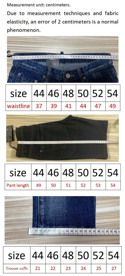 3006 Summer New Men's Jeans Washed Ripped Patch Paint Slim-fit Micro-elastic Denim Shorts Men's Black