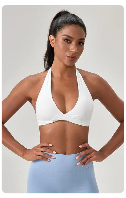 high-intensity sports bra for women's running, shockproof and high elasticity yoga vest, outdoor fitness sports bra