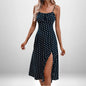 Women Elegant Floral Beach Vacation Streetwear Sexy Low Cut Beach Party Slim Slit Dress Chic Bodycon Lady Sleeveless Vestidos