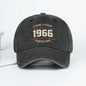 "Living Legend Since 1966" Washed Baseball Cap Adjustable Unisex Gift For Vintage Lovers