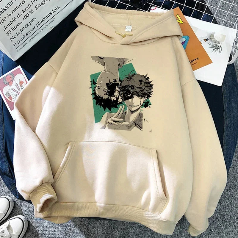 90s Japanese Anime Haikyuu Hoodies Women Funny Karasuno Fly High Graphic Streetwear  Fashion Male Sweatshirts Unisex Harajuku