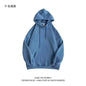 Oversize Hoodie Sweatshirt Pure Color Fleece Lined Couple Style High Quality Green Heavyweight Hooded Jacket for Men And Women