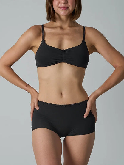 Lace Bra Set Skin-like High Elastic Breathable Women's Underwear Large Chest Small Appearance Innerwear Panties Set