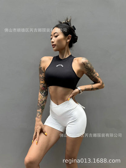 Wolf Head Fitness Yoga Bra Underwear Women's Sports Running Shock-proof Quick-drying Vest Sexy Backless