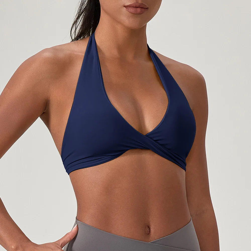 high-intensity sports bra for women's running, shockproof and high elasticity yoga vest, outdoor fitness sports bra