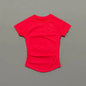 Histello Women Short Sleeve Sports T-Shirt Round Neck Breathable Stretchy Quick Dry Top Yoga Gym Running Fitness Activewear