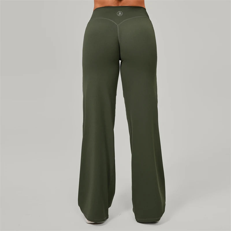Women's Yoga Pants Versatile Loose Wide-Leggings Fitness Hip-Lifting Pants