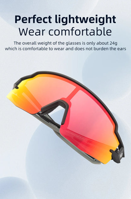 ROCKBROS Cycling Glasses Polarized UV400 Protection Bicycle Sunglasses Men Women Photochromic MTB Road Bicycle Goggles Eyewear