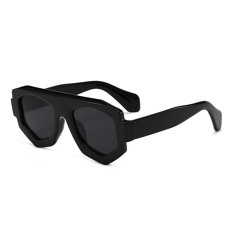 irregular square candy color sunglasses for women new fashion black yellow sun glasses