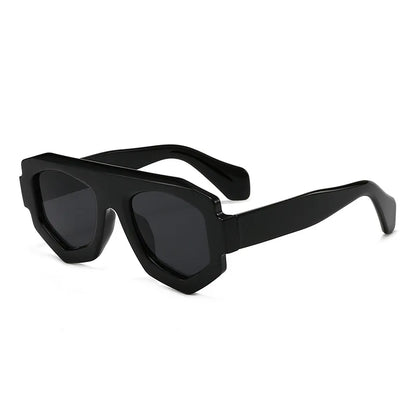 irregular square candy color sunglasses for women new fashion black yellow sun glasses