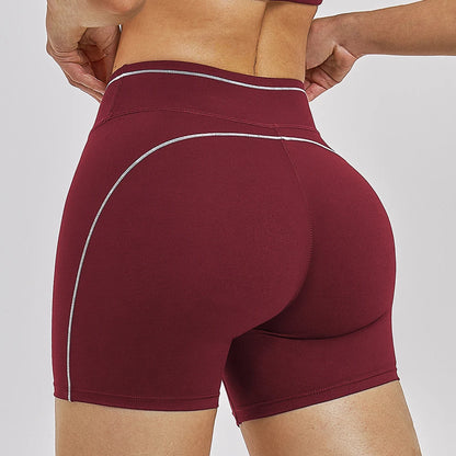 Women Running Sports Shorts Buttock Lift Gym Leggings Women Summer Shorts Cycling Slim Fit Workout Shorts High Waist Yoga Shorts