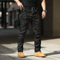 Men Outdoor Pants Multi Pockets Elastic Tactical Pant Waterproof Plus Size Casual Cargo Trousers Pockets Men Clothing