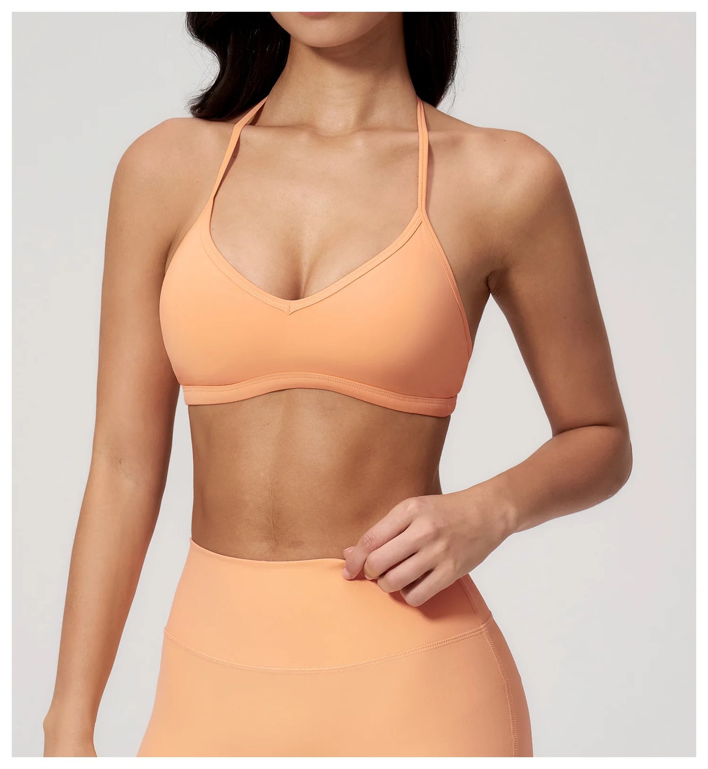 Sporty Woman Top New Brushed Yoga Wear For Women Halter Neck Bra Shockproof Quick-dry Summer Women Underwear Gym Clothes Woman