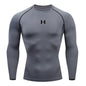 Men's Tight Fitting Long Sleeved Shirt, Quick Drying Muscle Fitting Sports Top, for Exercise Training, Fitness Running, Fit