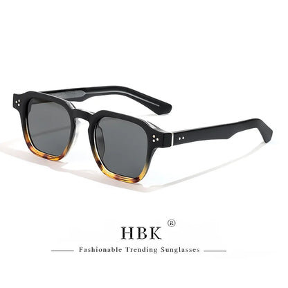 HBK New Fashion Sunglasses Men Vintage Square Gradient Sun Glasses Outdoor Sports Party Vacation Travel Driving Eyeglasses