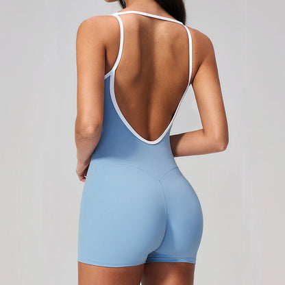 Yoga Jumpsuit One Piece Overalls Fitness Bodysuit Workout Clothes Women Tracksuit Sportwear Women Buttock lifting Set Activewear