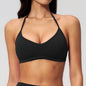 Sporty Woman Top New Brushed Yoga Wear For Women Halter Neck Bra Shockproof Quick-dry Summer Women Underwear Gym Clothes Woman