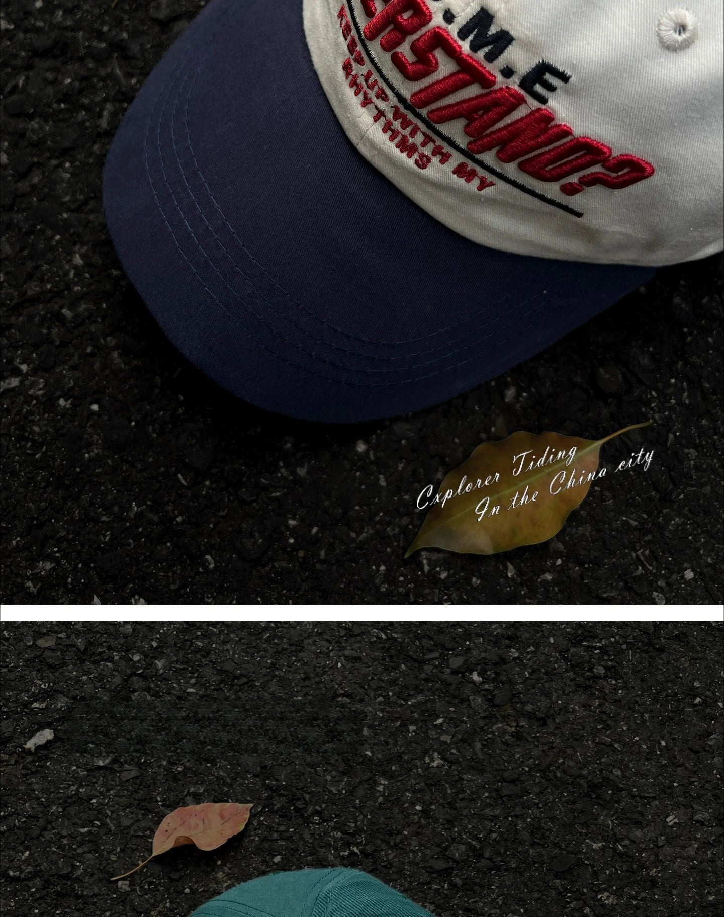 Street Color Blocked Duck Tongue Hat Looks Small, soft Top, wide Brim, deep Top, letter Baseball Cap for Men and Women