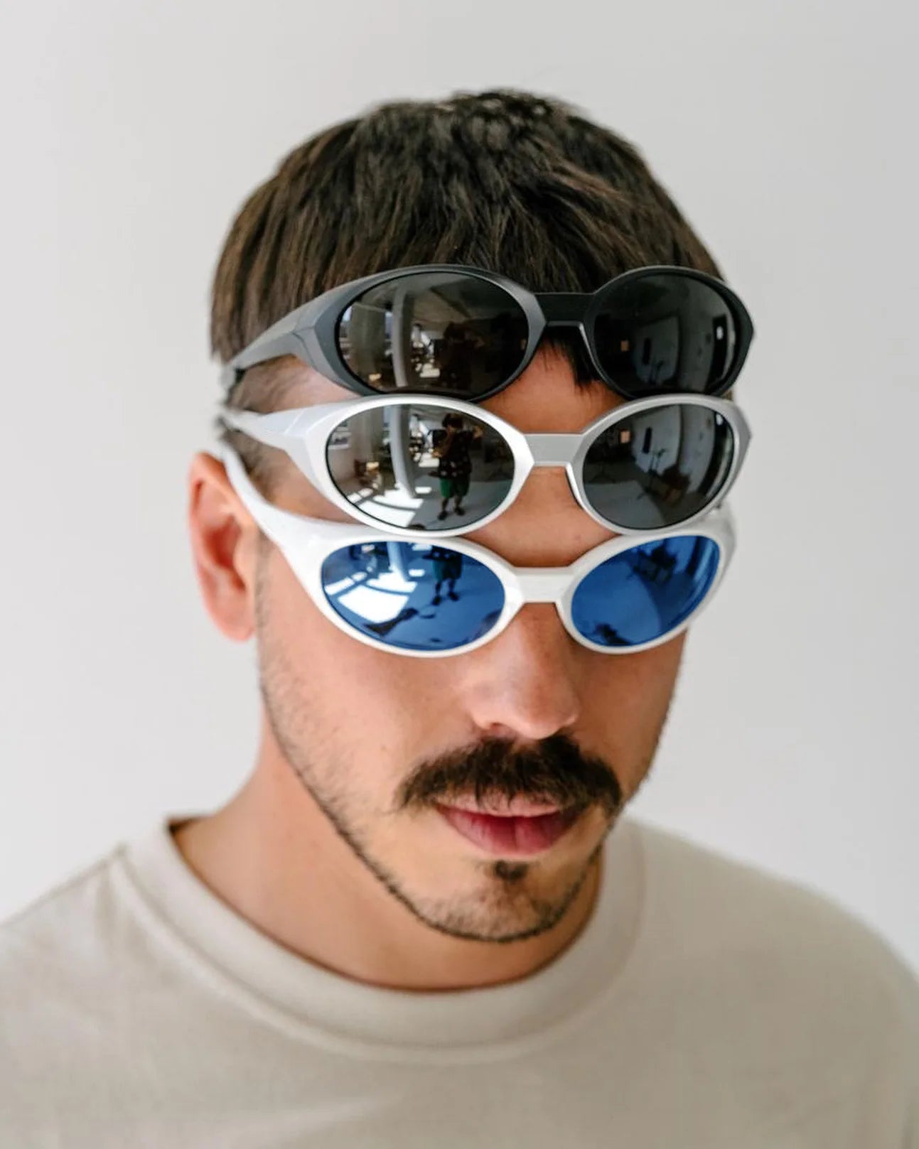 New Trendy Snow Sports Sunglasses, Outdoor Cycling Goggles, Windproof European and American Polarized Sunglasses