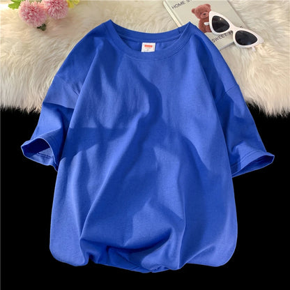 Men's T Shirt Casual Loose Cotton Short Sleeve T-Shirt Men Top Tee shirt Men