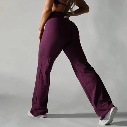 Women's Yoga Pants Versatile Loose Wide-Leggings Fitness Hip-Lifting Pants