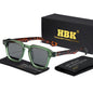 HBK New Fashion Sunglasses Men Vintage Square Gradient Sun Glasses Outdoor Sports Party Vacation Travel Driving Eyeglasses
