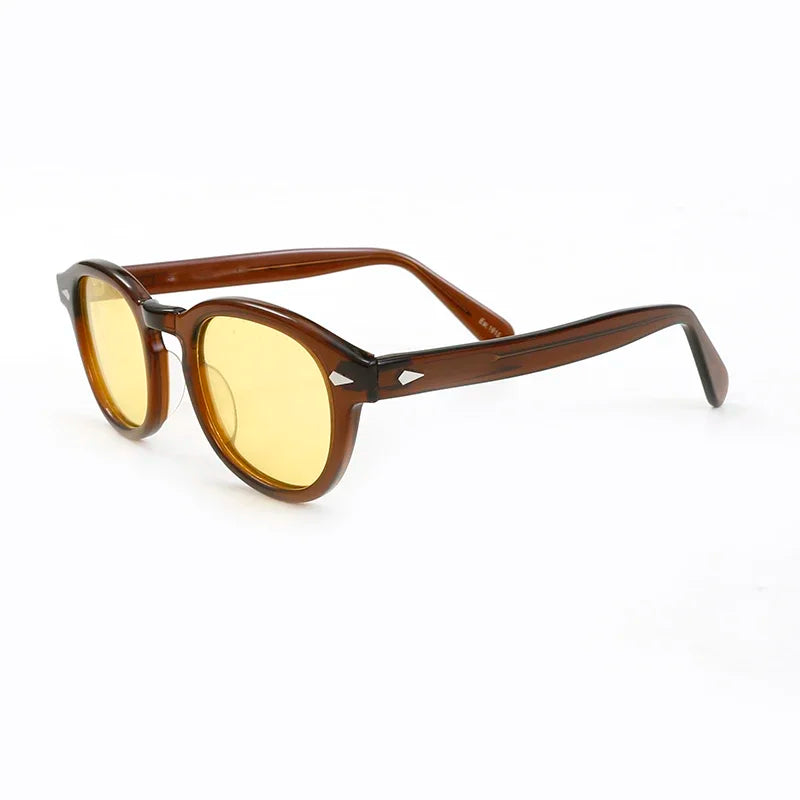 Johnny Depp Polarized Sunglasses Men Sun Glasses Woman Luxury Brand Vintage Acetate Frame Goggles