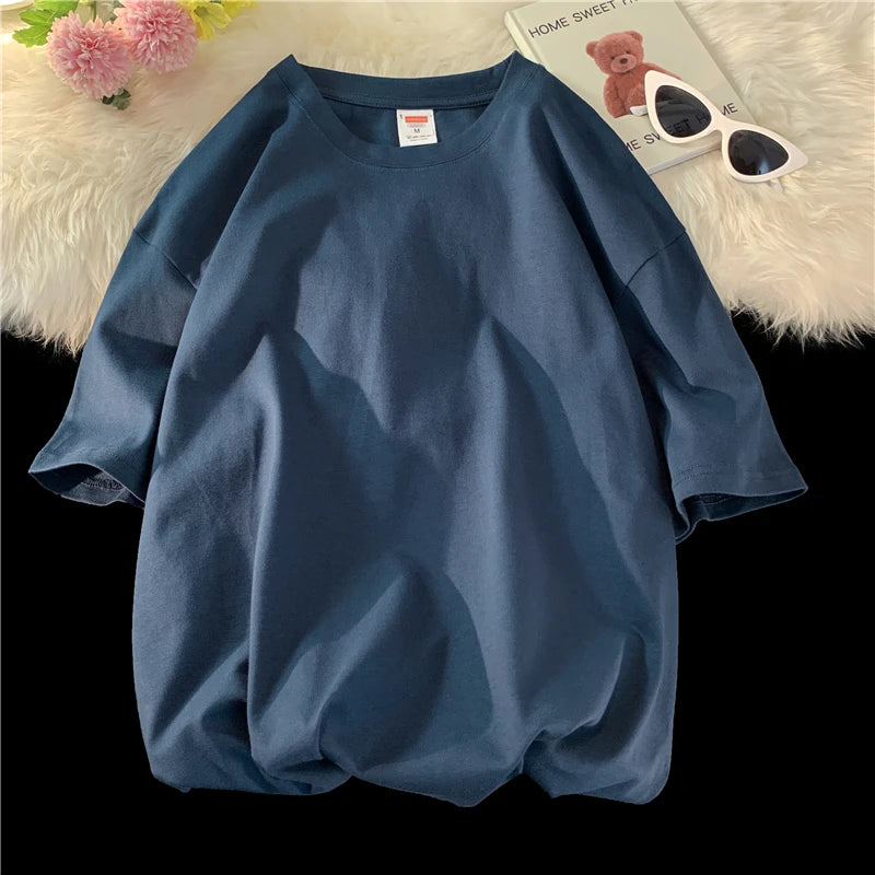 Men's T Shirt Casual Loose Cotton Short Sleeve T-Shirt Men Top Tee shirt Men