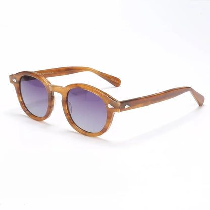 Johnny Depp Polarized Sunglasses Men Sun Glasses Woman Luxury Brand Vintage Acetate Frame Goggles