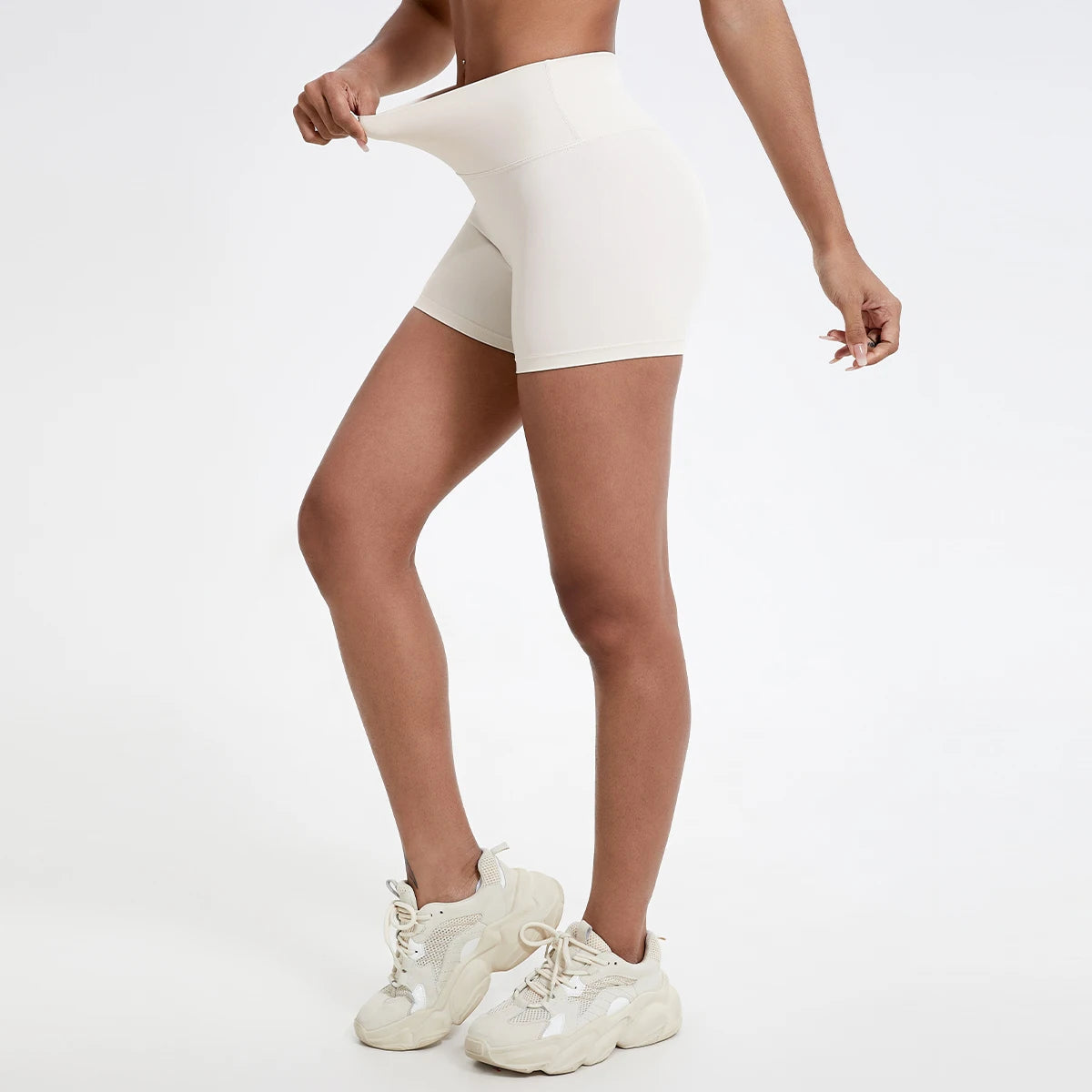 Hearuisavy Women's Sports Shorts Summer Running Fitness Shorts Gym High Waisted Yoga Pands Breathable Quick Dry Workout Leggings