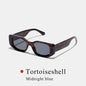 Ruiao new black classic retro designer branded concave irregular thick frame men women fashion sunglasses