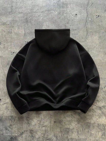 The new men's hooded sweatshirt for Spring and Autumn is casual fashionable and comfortable with 3D pattern printing