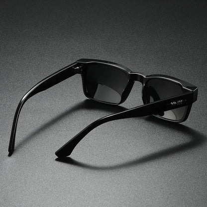 Quality Square Polarized Sunglasses Men Metal Core UV400 Unisex Sun Glasses Travel Hiking Beach Fishing Eyewear