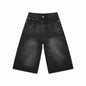 Men's Summer American High Street Retro Gradient Washed Denim Shorts Lazy Youth Trendy Ins New Versatile Casual Capri Pants