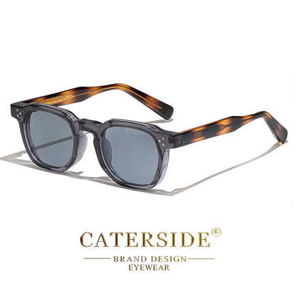 CATERSIDE Fashion Unisex Sunglasses Small Frame Square Personalized Design Sun Glasses
