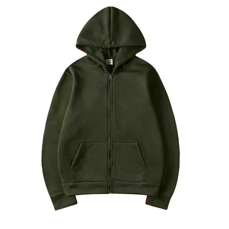 Women Oversized Zip Up Hoodie Solid Black Loose Full Zipper Hooded Sweatshirt Casual Pocket Streetwear Soft Thick Hooded Jacket