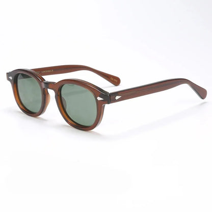 Johnny Depp Polarized Sunglasses Men Sun Glasses Woman Luxury Brand Vintage Acetate Frame Goggles